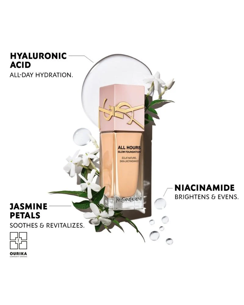 YSL All Hours Glow Foundation- Shade: Light Cool 2 - Image 3