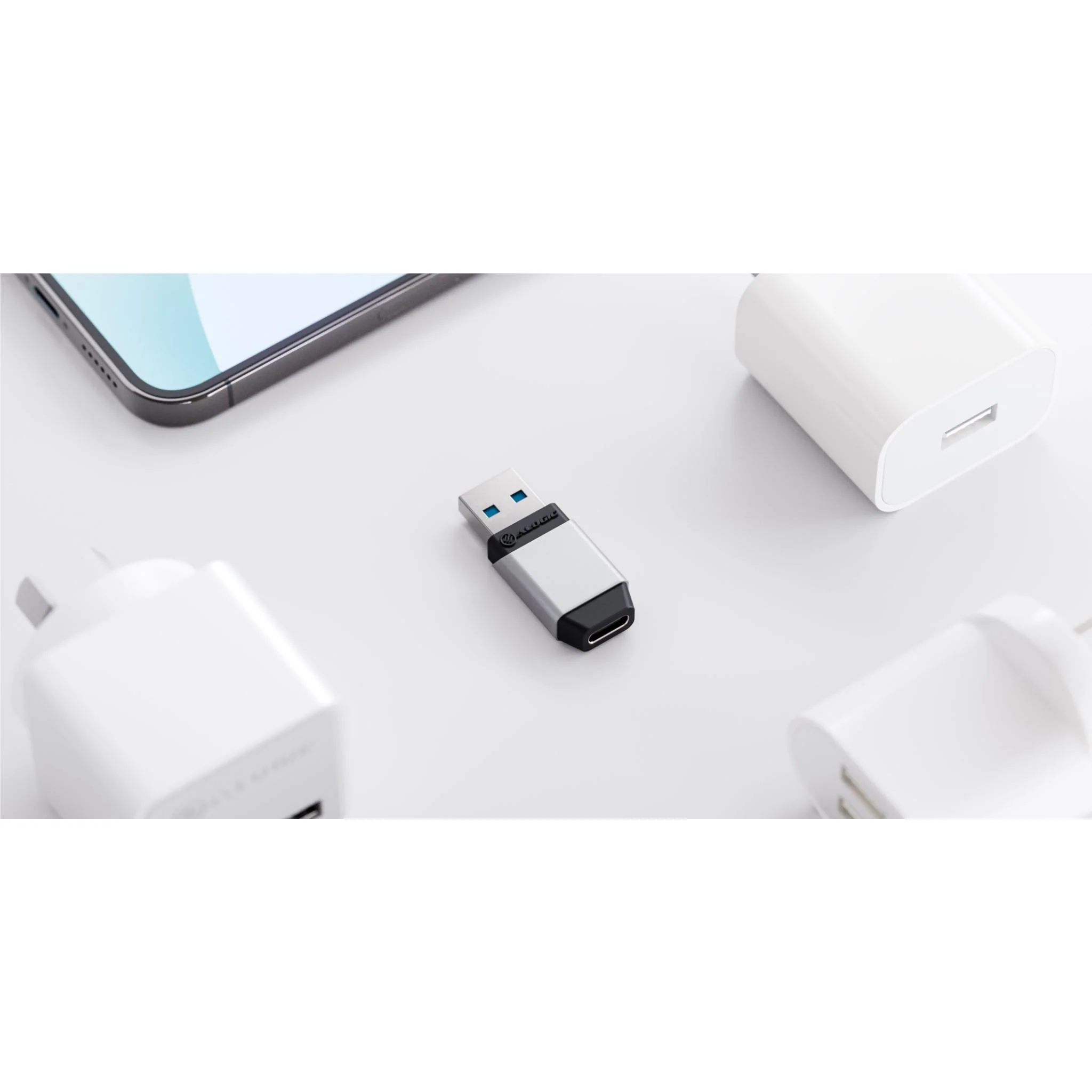 ALOGIC Ultra Mini USB-A to USB-C Adapter (Space Grey) - Image 3