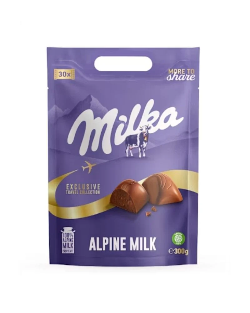 Milka Alpine Milk Mini Pouch 300g