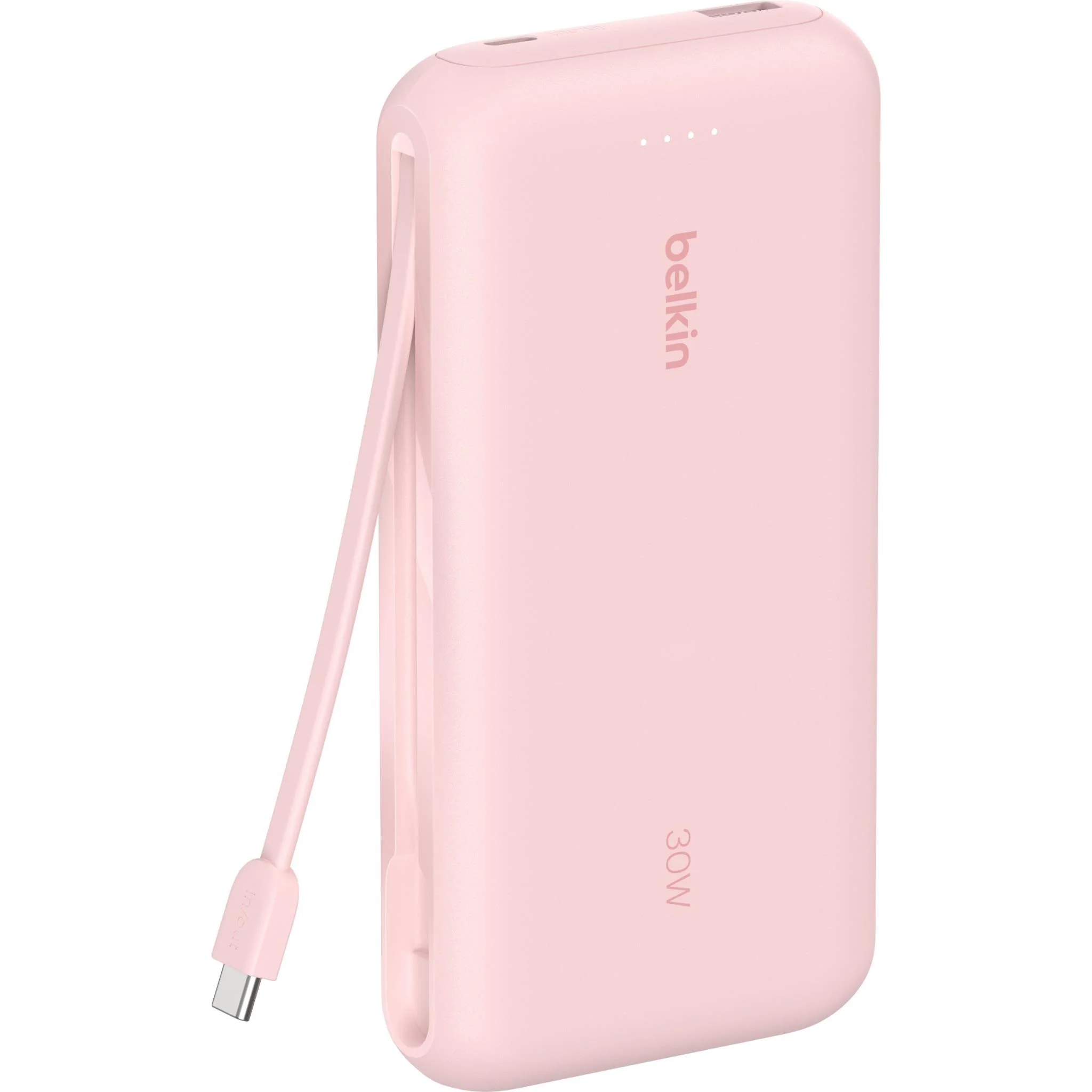 Belkin BoostCharge Power Bank 20K with Integrated Cable (Pink) - Image 2