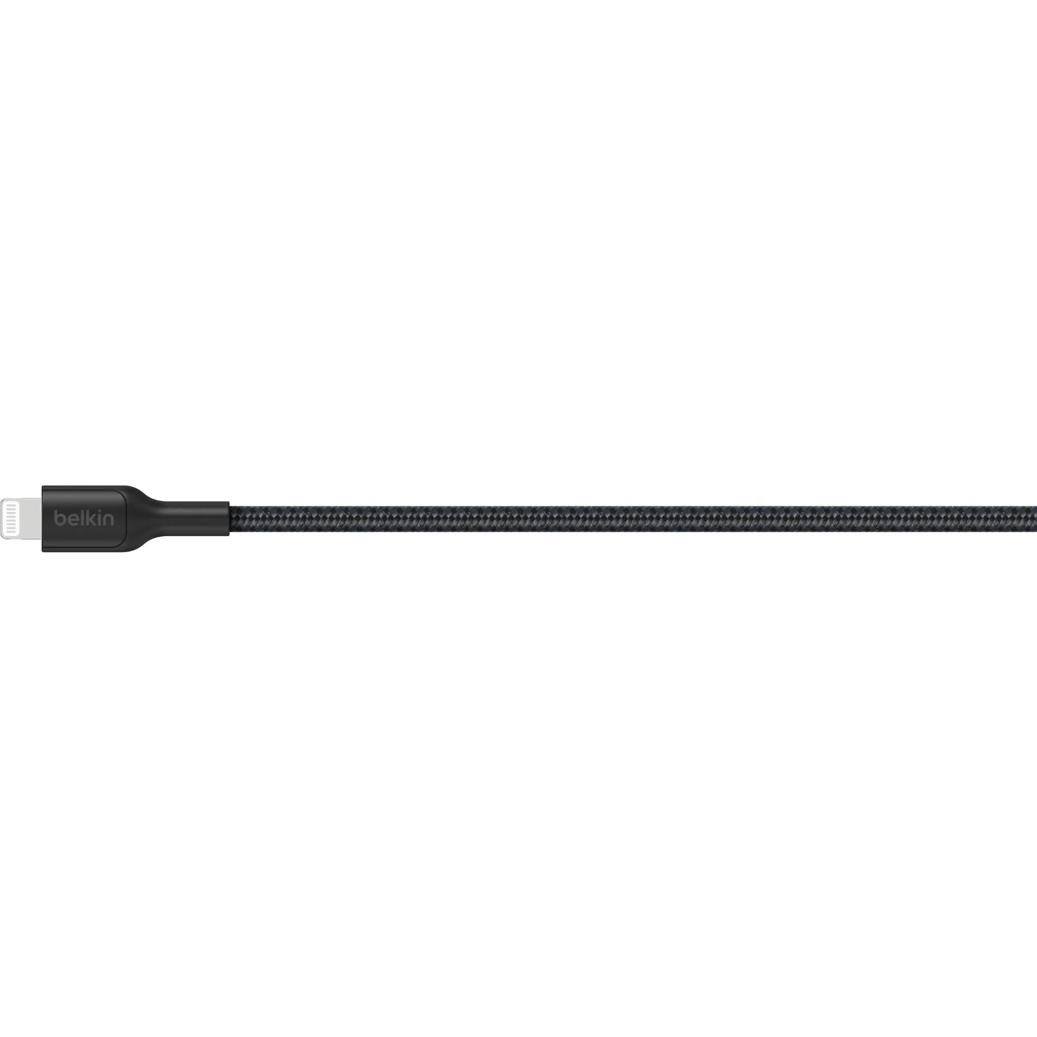Belkin BoostCharge Braided USB-A to Lightning Cable 1m (Black) - Image 2