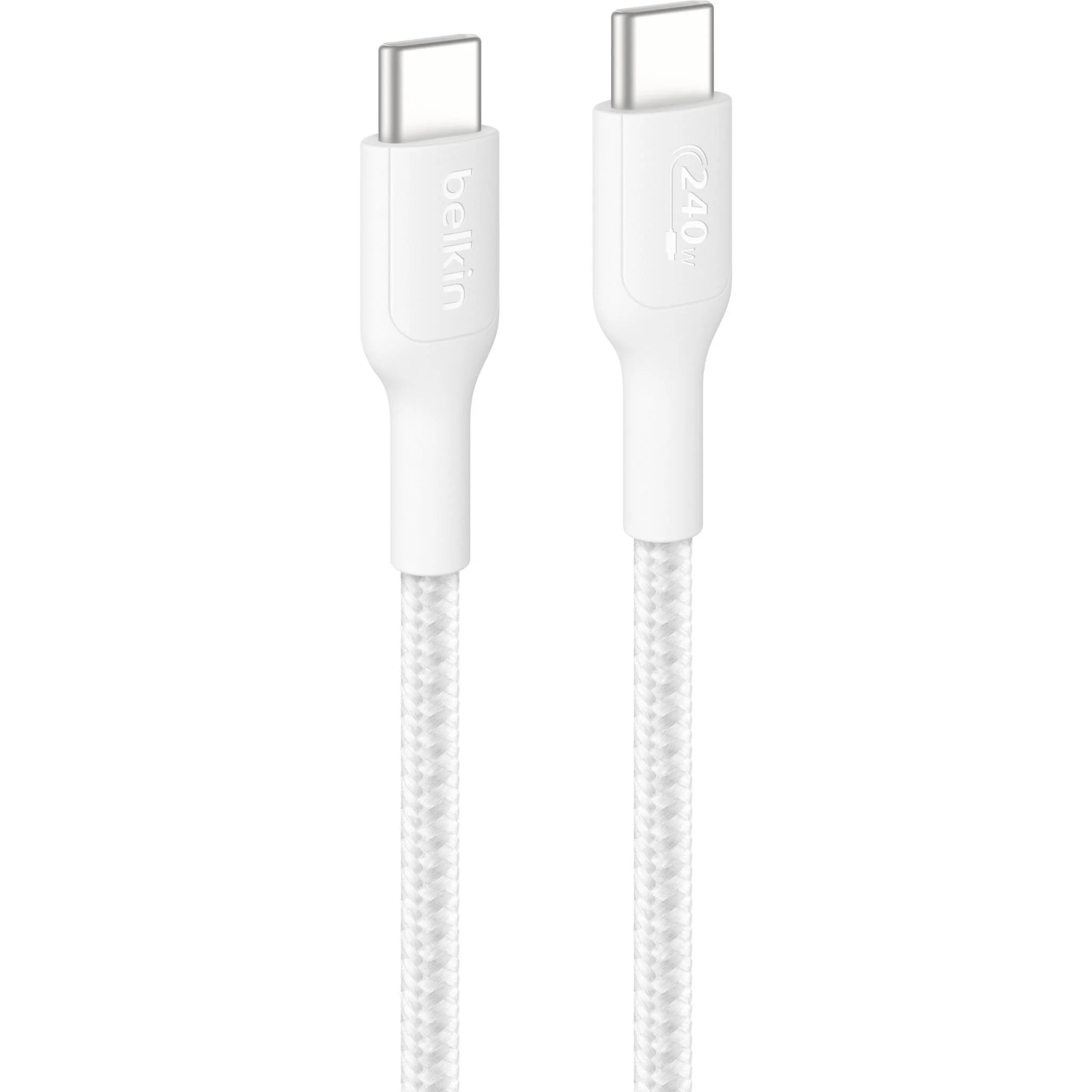 Belkin BoostCharge Pro USB-C 240W 2.0 Braided Cable 1m (White)