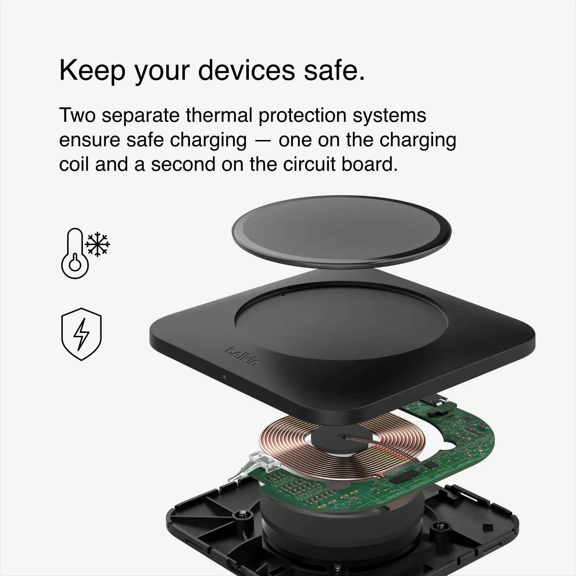 Belkin BoostCharge Universal Easy Align 15W Wireless Charging Pad - Image 6