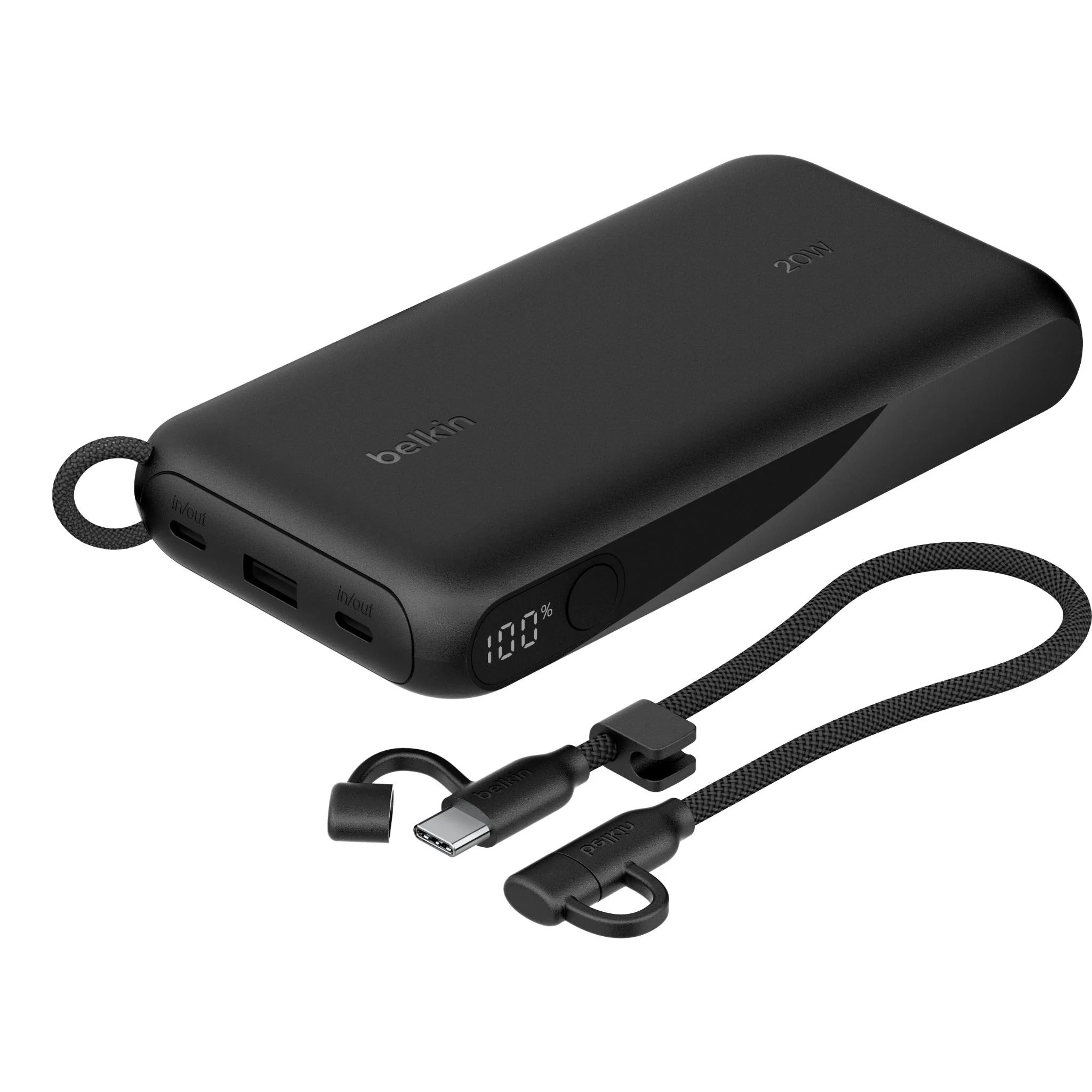 Belkin BoostCharge 20K Power Bank with Display (Black) - Image 2