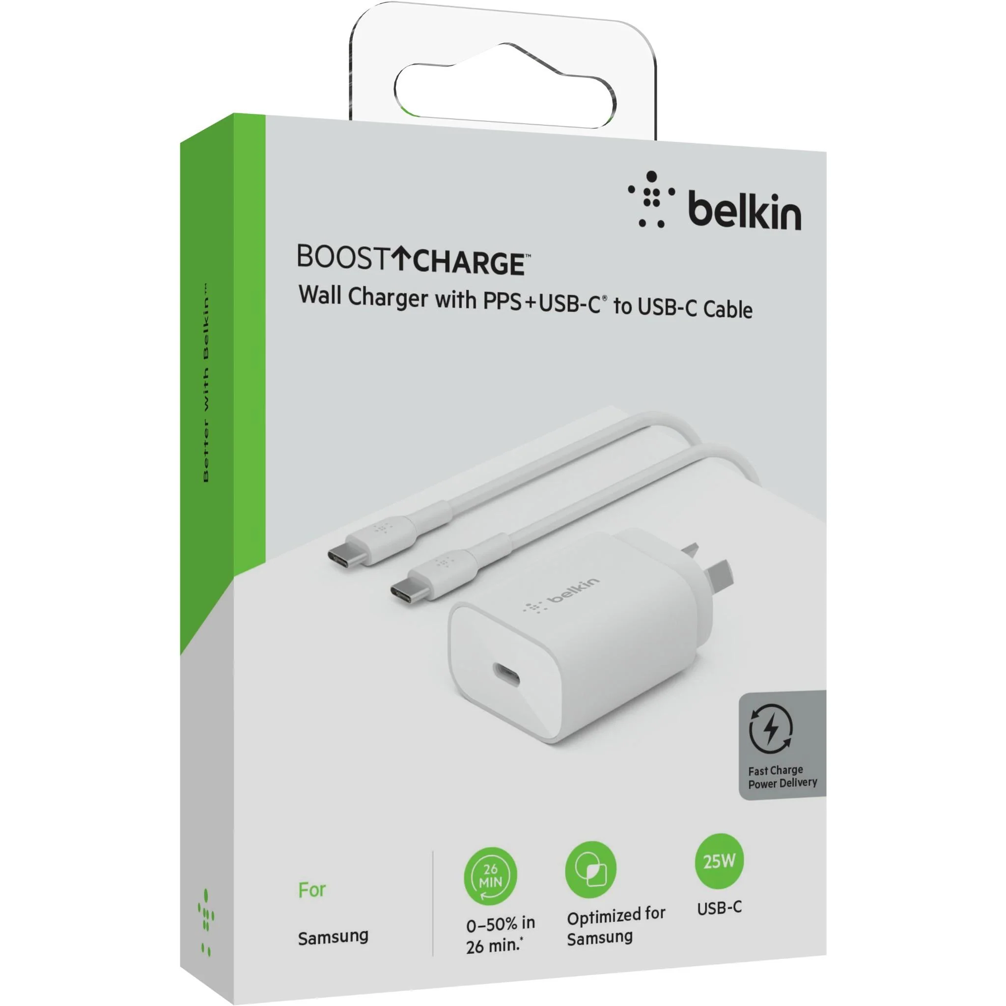 Belkin BoostUp Charge 25W Wall Charger with USB-C Cable - Image 7