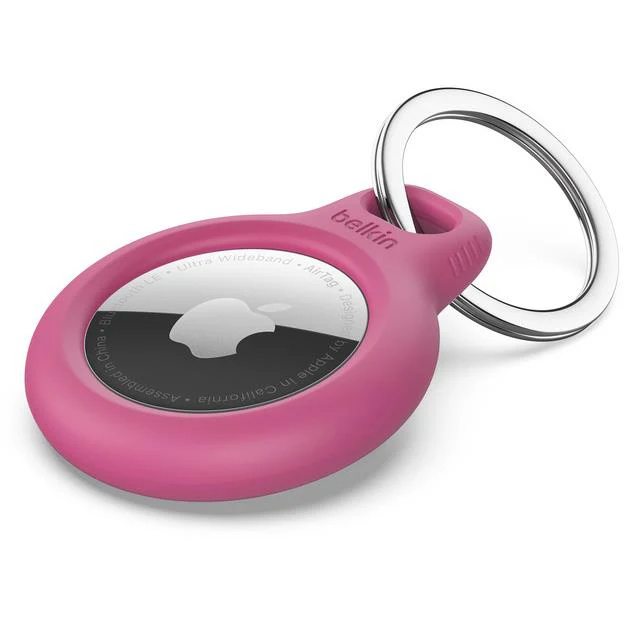 Belkin Secure AirTag Holder with Keyring (Pink) - Image 3