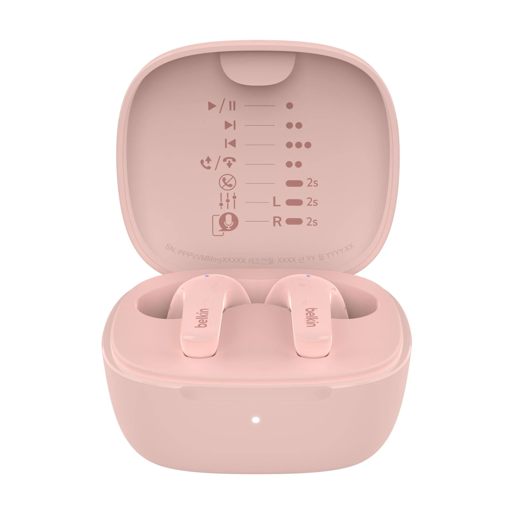 Belkin SoundForm Motion 2 True Wireless Headphones (Pink) - Image 3