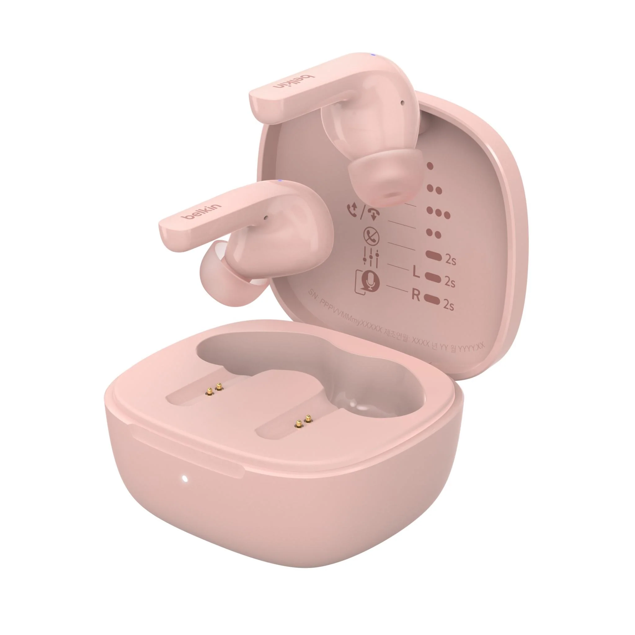 Belkin SoundForm Motion 2 True Wireless Headphones (Pink) - Image 5