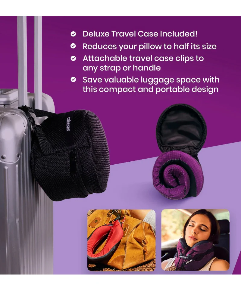 Cabeau Evolution Cool Memory Foam Travel Pillow - Red - Image 3