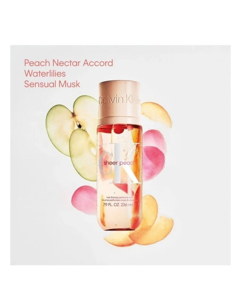 Sheer Peach Hair And Body Perfume Mist 236ml - Image 2