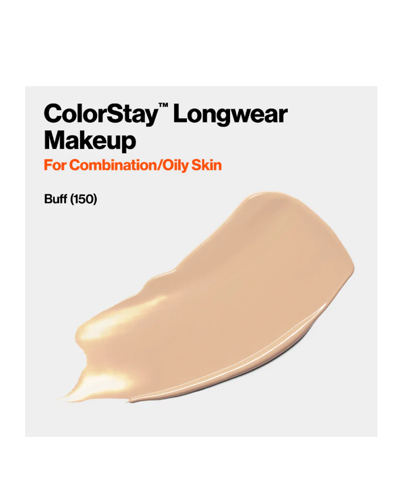 Revlon ColorStay Liquid Foundation Makeup, Matte Finish, Combination/Oily Skin, SPF 15, 150 Buff, 1 fl oz. - Image 2