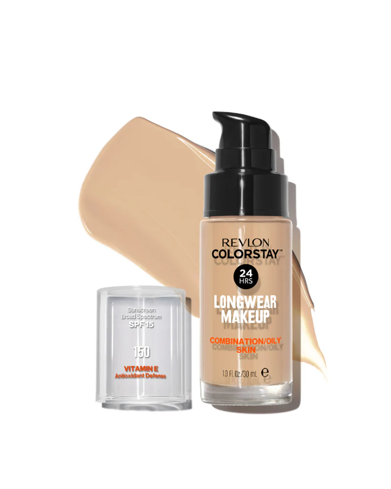 Revlon ColorStay Liquid Foundation Makeup, Matte Finish, Combination/Oily Skin, SPF 15, 150 Buff, 1 fl oz. - Image 3