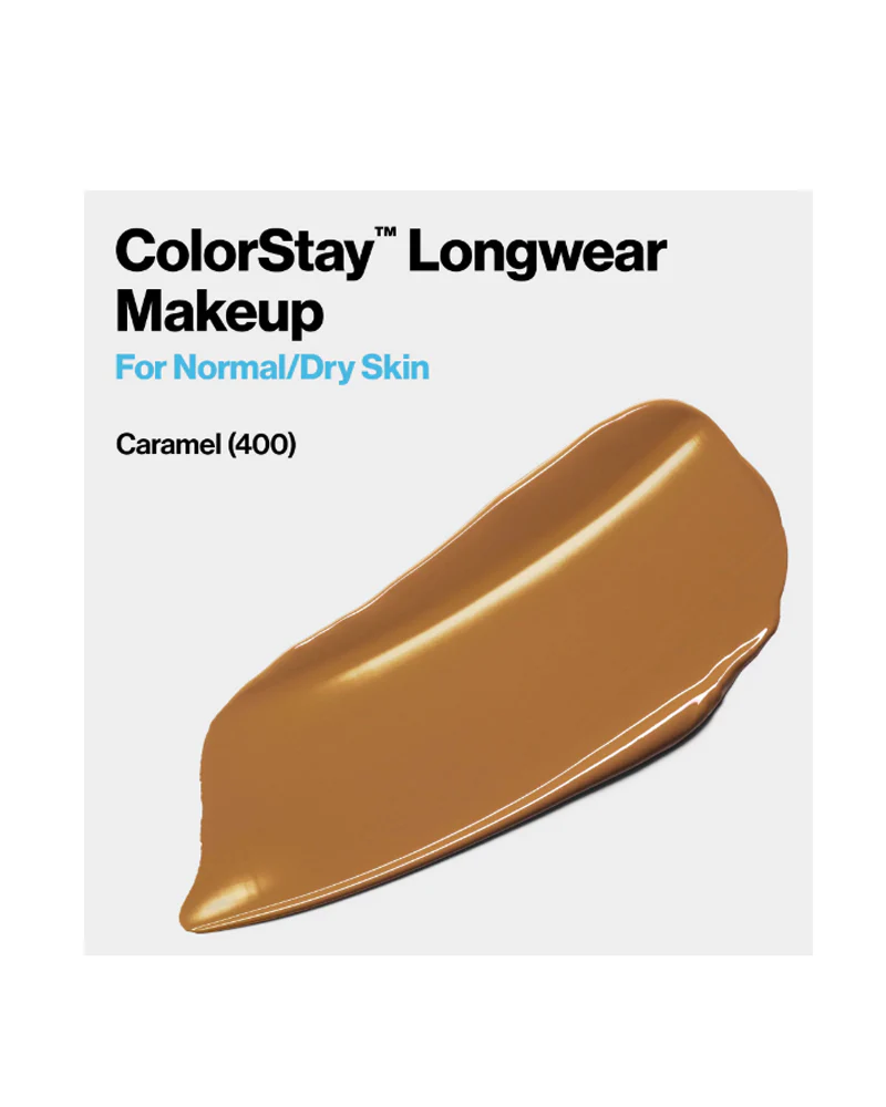 Revlon ColorStay Liquid Foundation Makeup, Normal/Dry Skin, SPF 20, 400 Caramel, 1 fl oz - Image 2