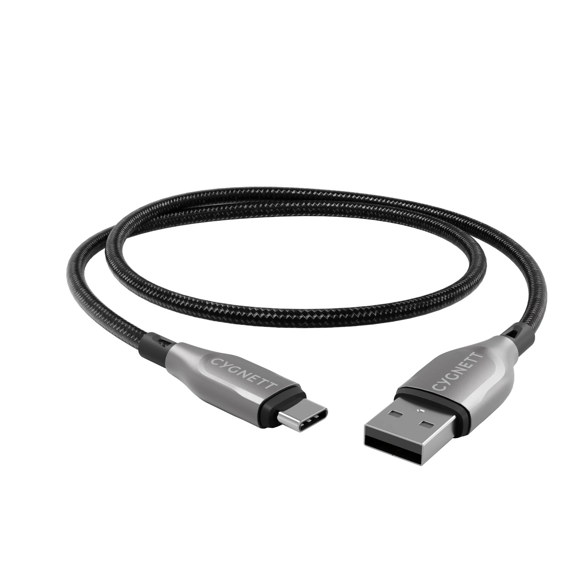 Cygnett Armoured USB-C to USB-A Cable 1M (Black) - Image 5