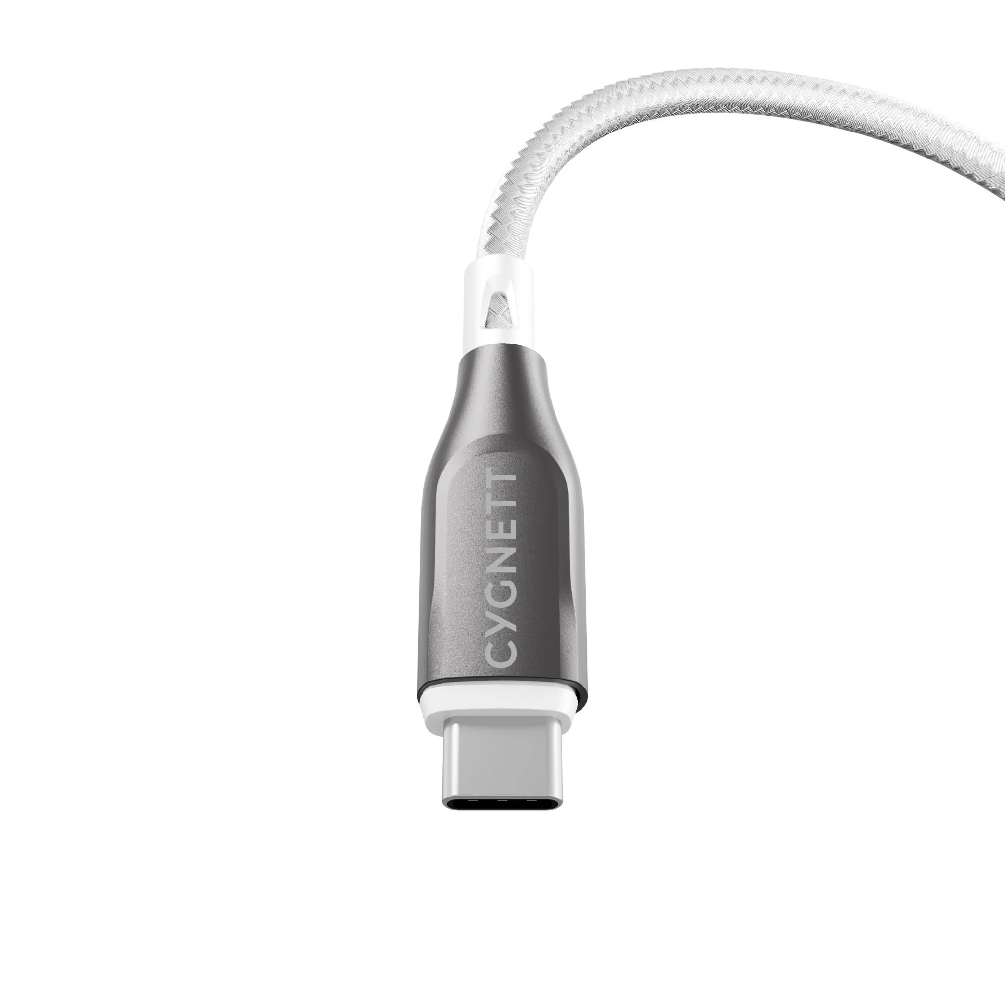 Cygnett Armoured USB-C to USB-A Cable 2M (White) - Image 3