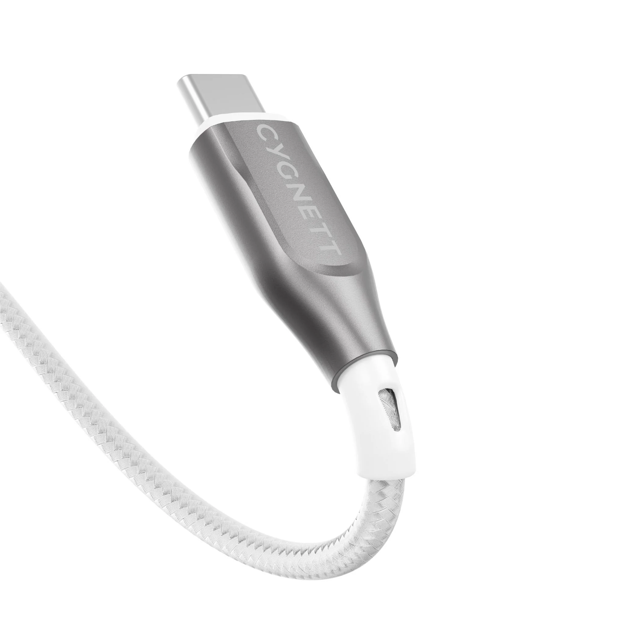 Cygnett Armoured USB-C to USB-A Cable 2M (White) - Image 4