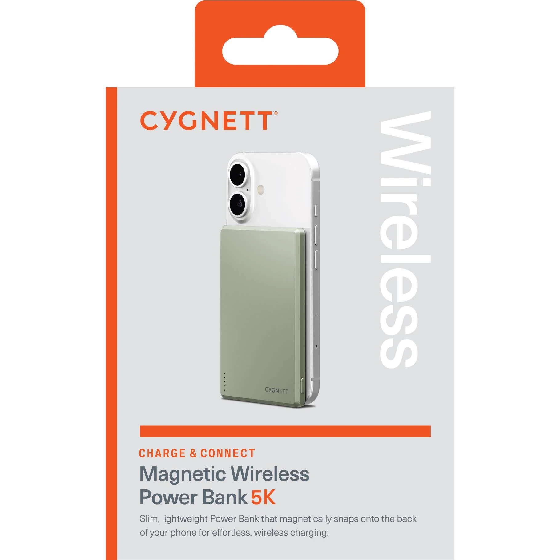 Cygnett Charge Connect 5K Magnetic Slim Power Bank (Green) - Image 8
