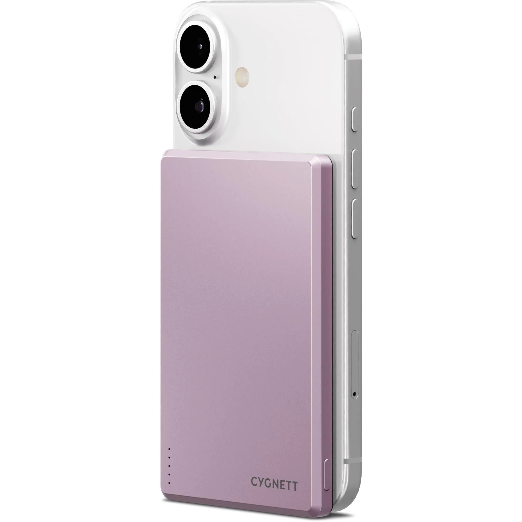 Cygnett Charge Connect 5K Magnetic Slim Power Bank (Pink)