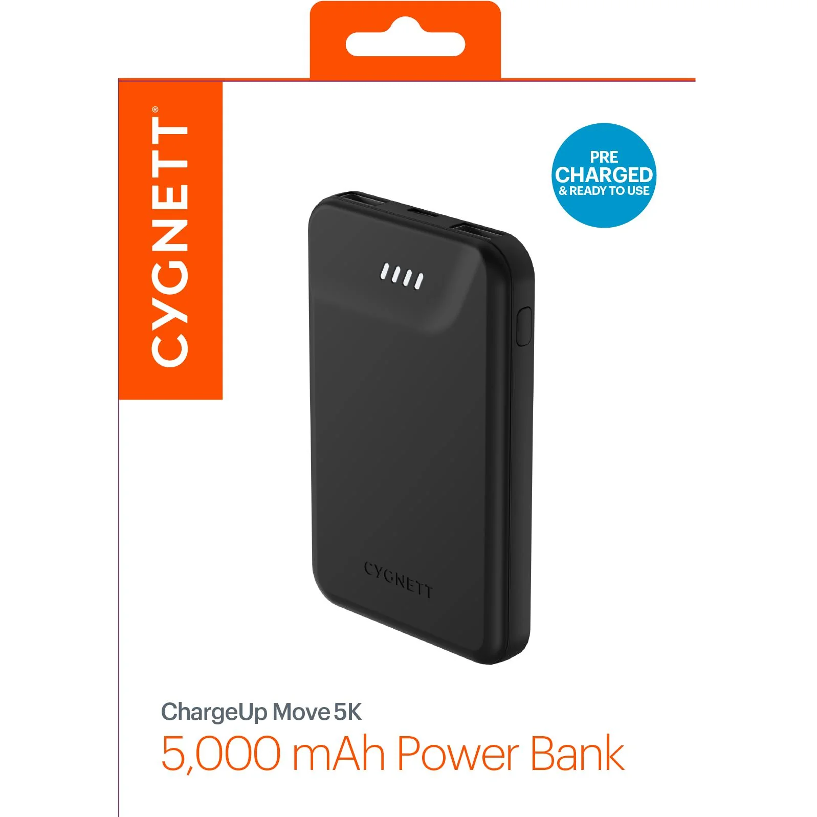 Cygnett ChargeUp Move 5000mAh Power Bank (Black)[Gen2] - Image 3
