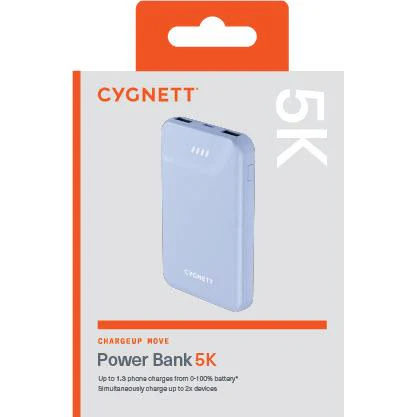 Cygnett ChargeUp Move Gen2 5K Power Bank (Blue) - Image 3