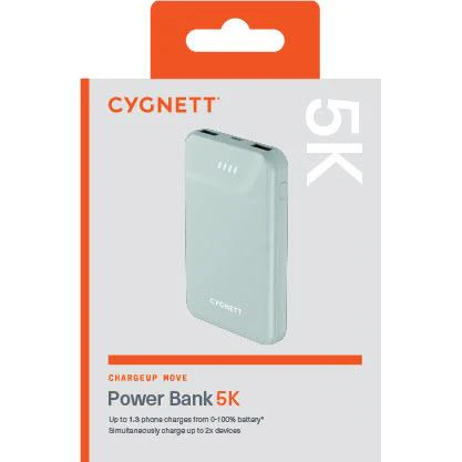 Cygnett ChargeUp Move Gen2 5K Power Bank (Green) - Image 3