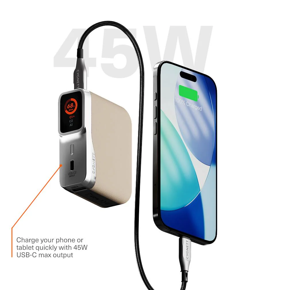 Cygnett Encore 10k Power Bank (Ivory) - Image 4