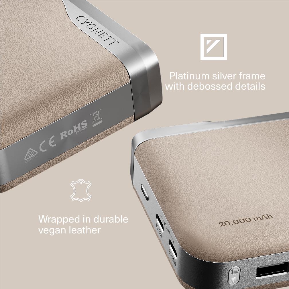 Cygnett Encore 20k Power Bank (Ivory) - Image 8