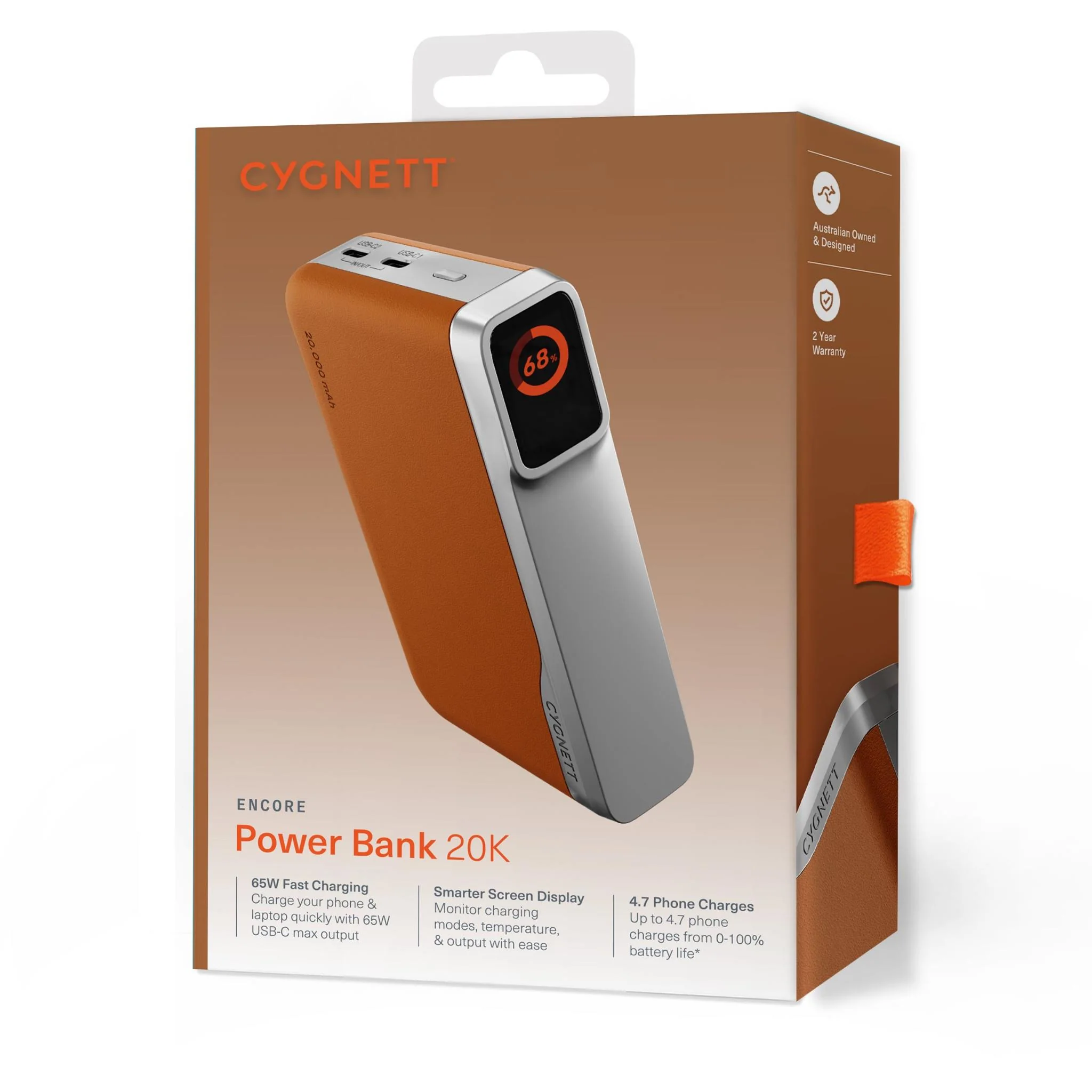 Cygnett Encore 20k Power Bank (Tan) - Image 9