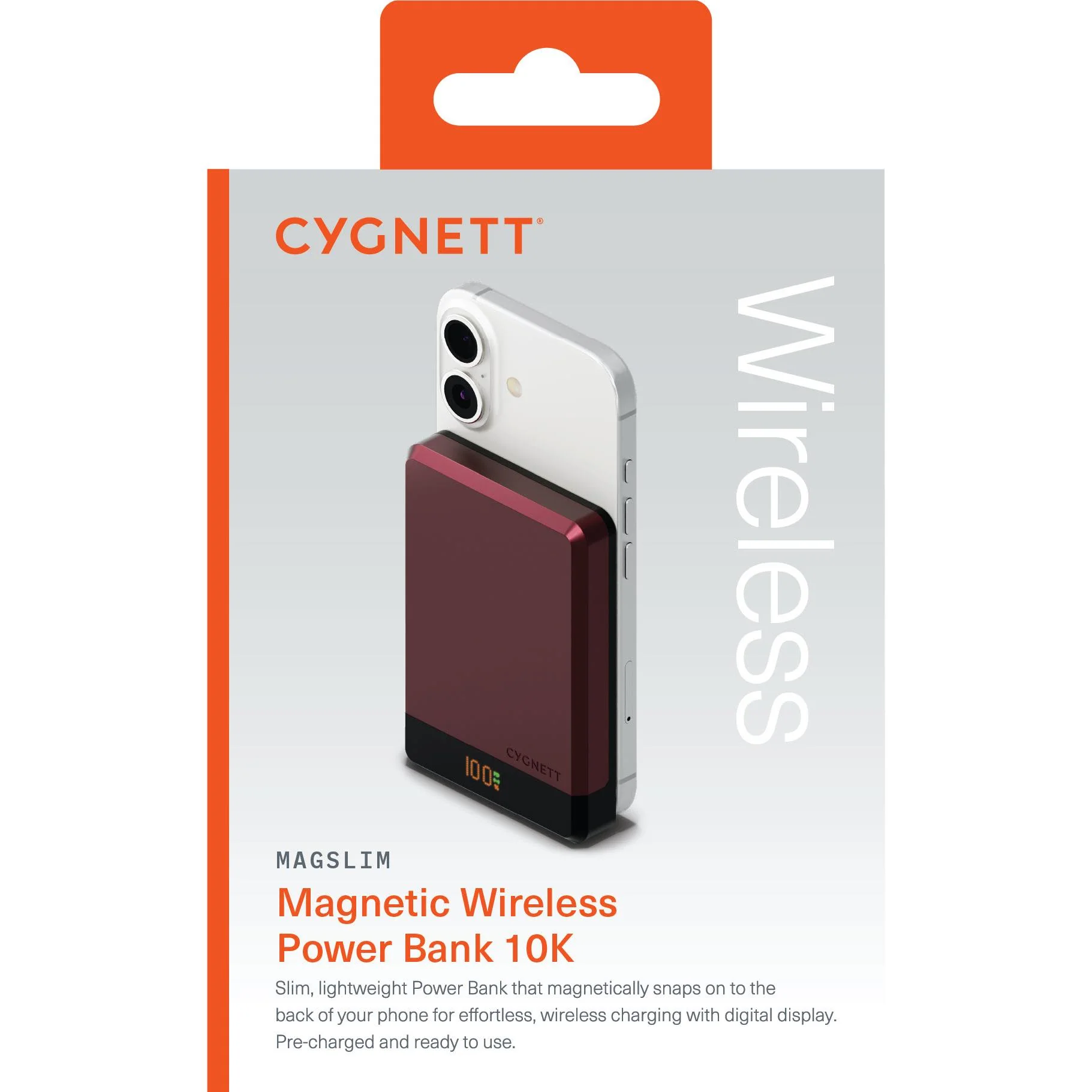 Cygnett MagSlim 10k Power Bank (Cherry) - Image 7