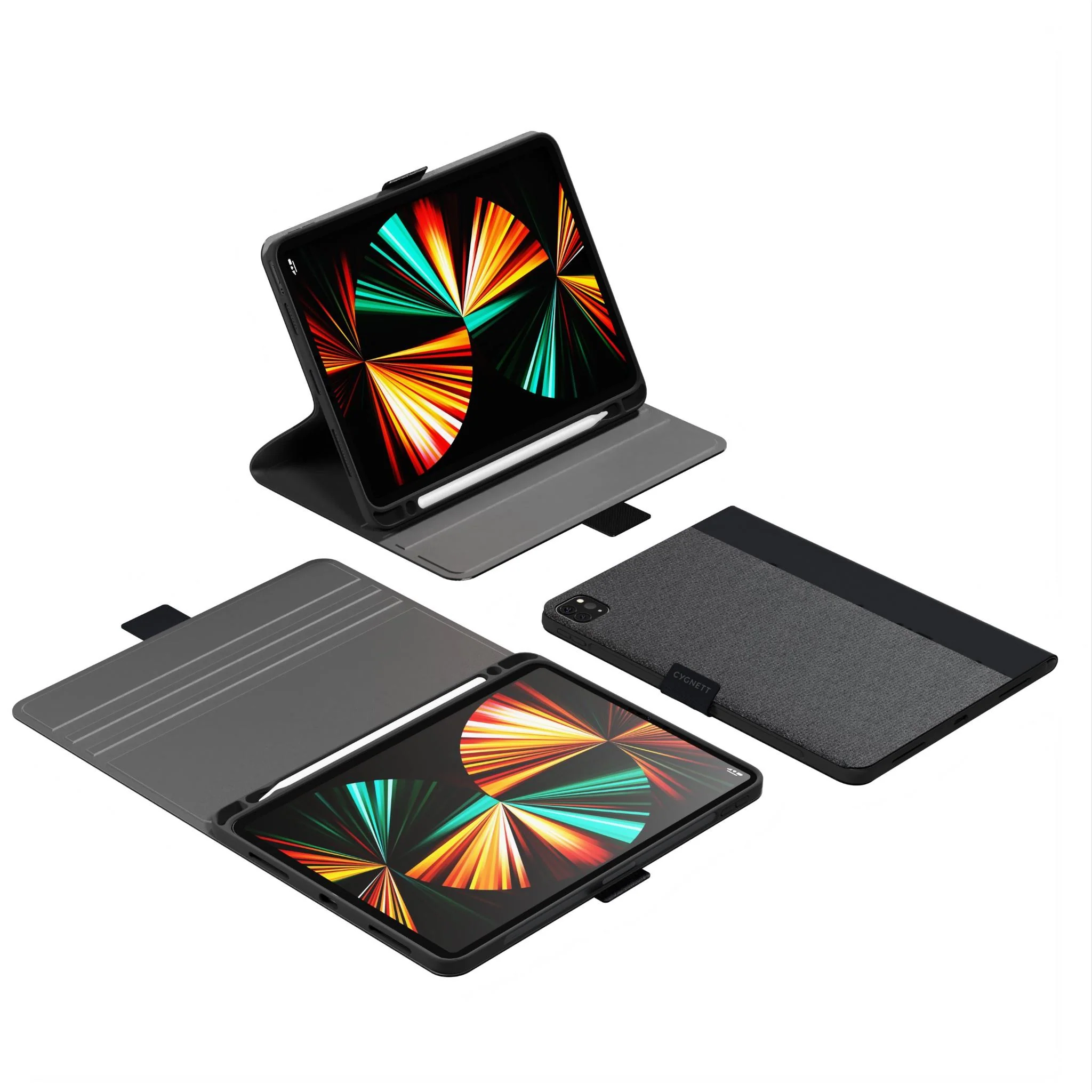 Cygnett TekView Case for iPad Pro 13" M4 (Black) - Image 4