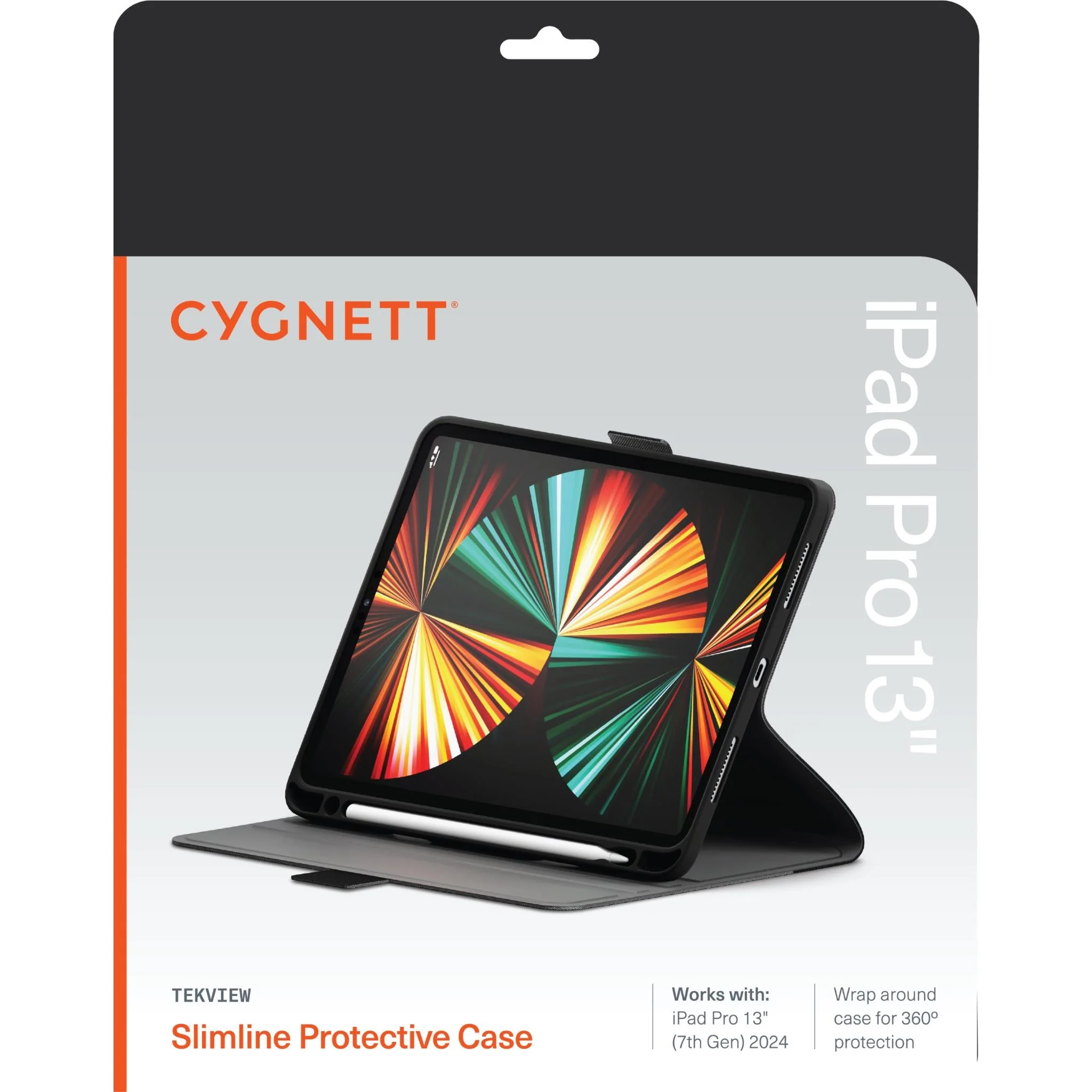 Cygnett TekView Case for iPad Pro 13" M4 (Black) - Image 7