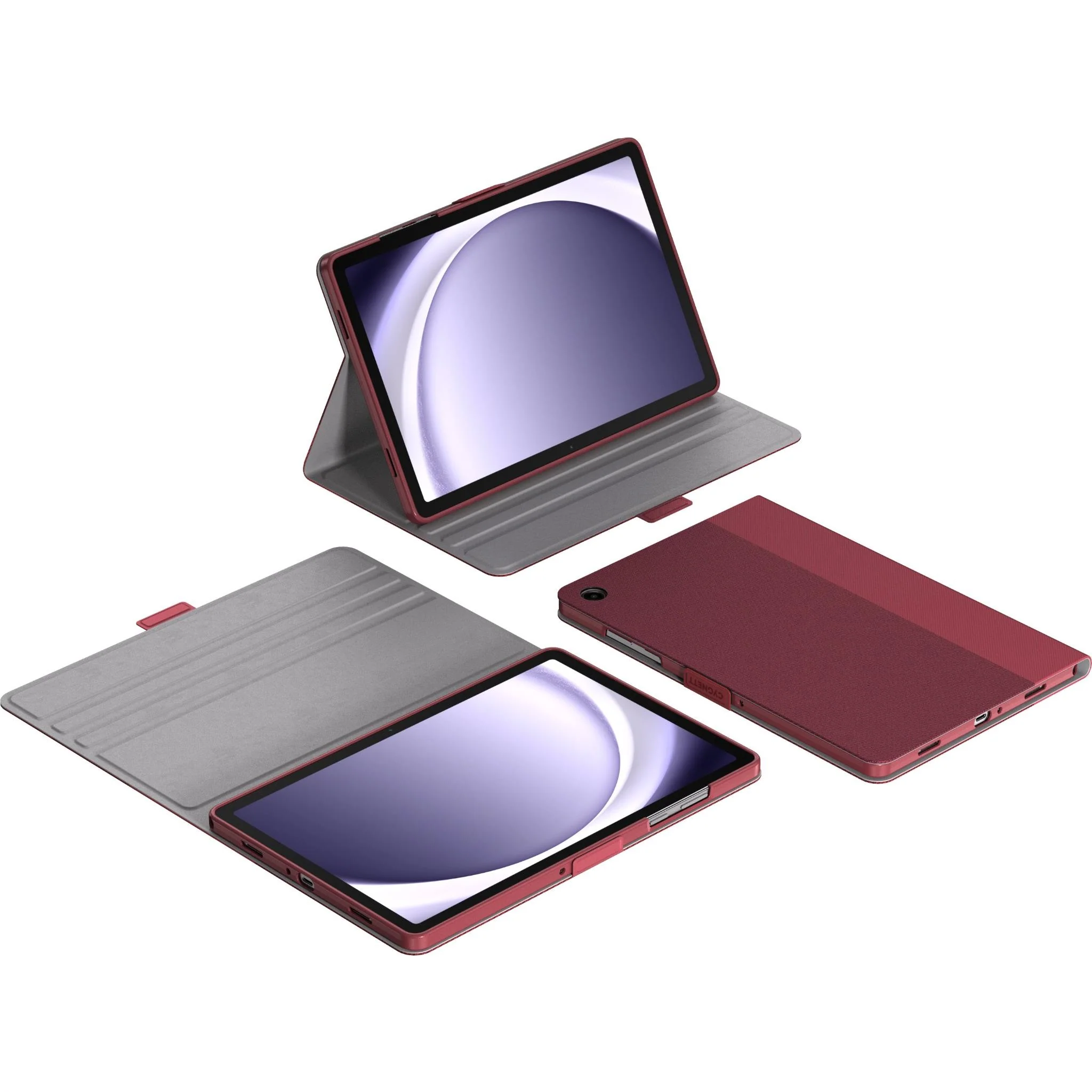 Cygnett TekView Case for Samsung Tab A9+ /A11+ (Cherry Red) - Image 4