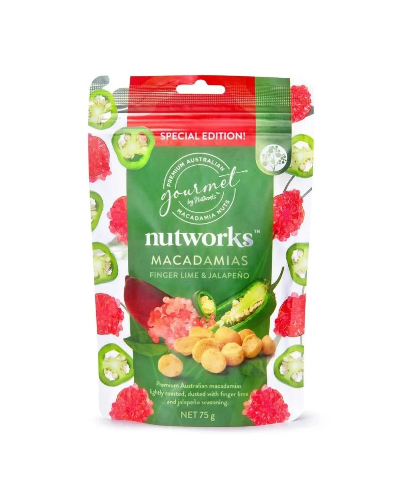Nutworks Finger Lime &amp; Jalapeno Macadamias 75g