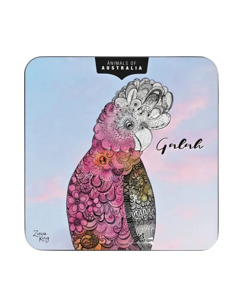 Banksia Red Animals of Australia 'Galah' Macadamia Butter Finger Biscuits Tin 150g