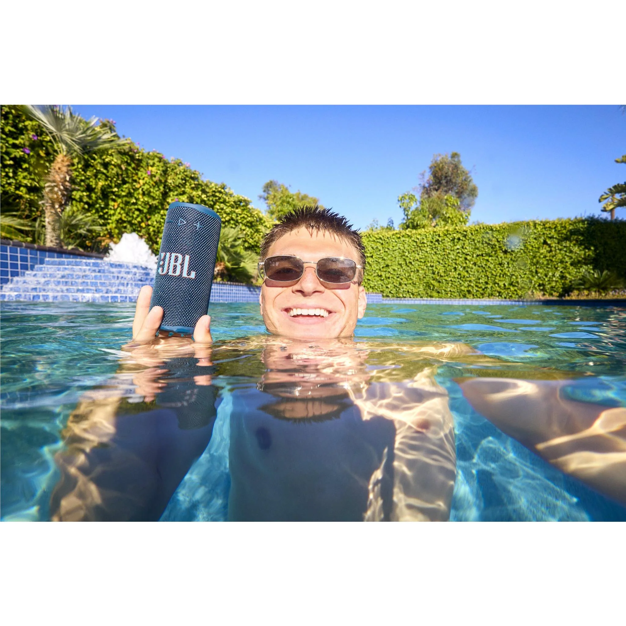 JBL Grip Compact Portable Speaker with Ambient Light (Blue) - Image 5