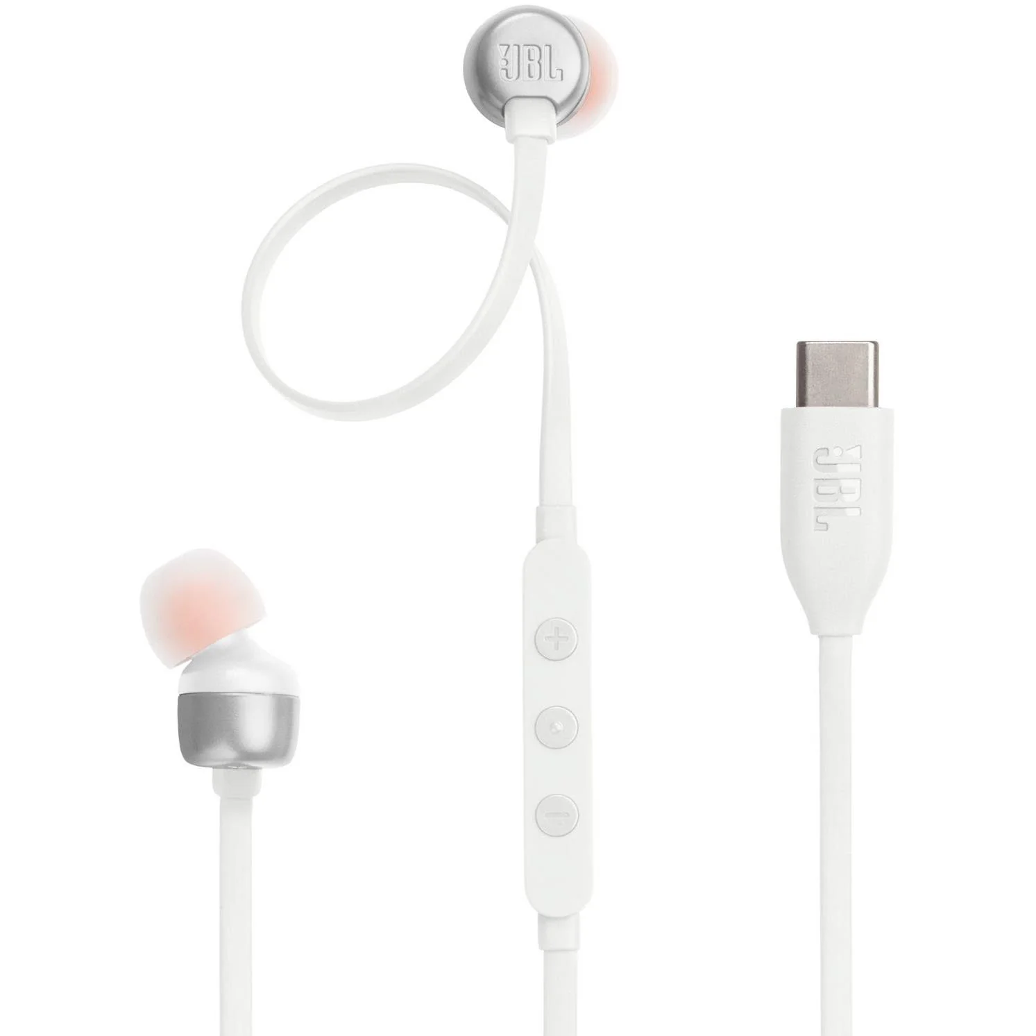 JBL Tune 310C USB-C Wired In-Ear Headphones (White)