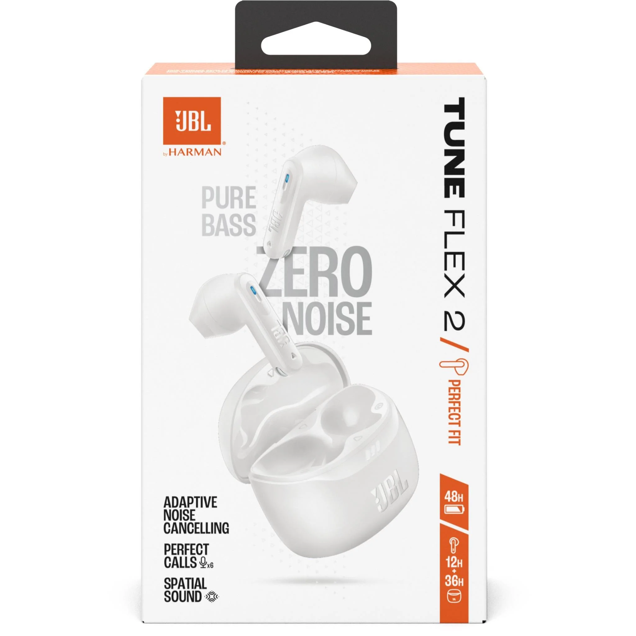 JBL Tune Flex 2 True Wireless Noise Cancelling Earbuds (White) - Image 9