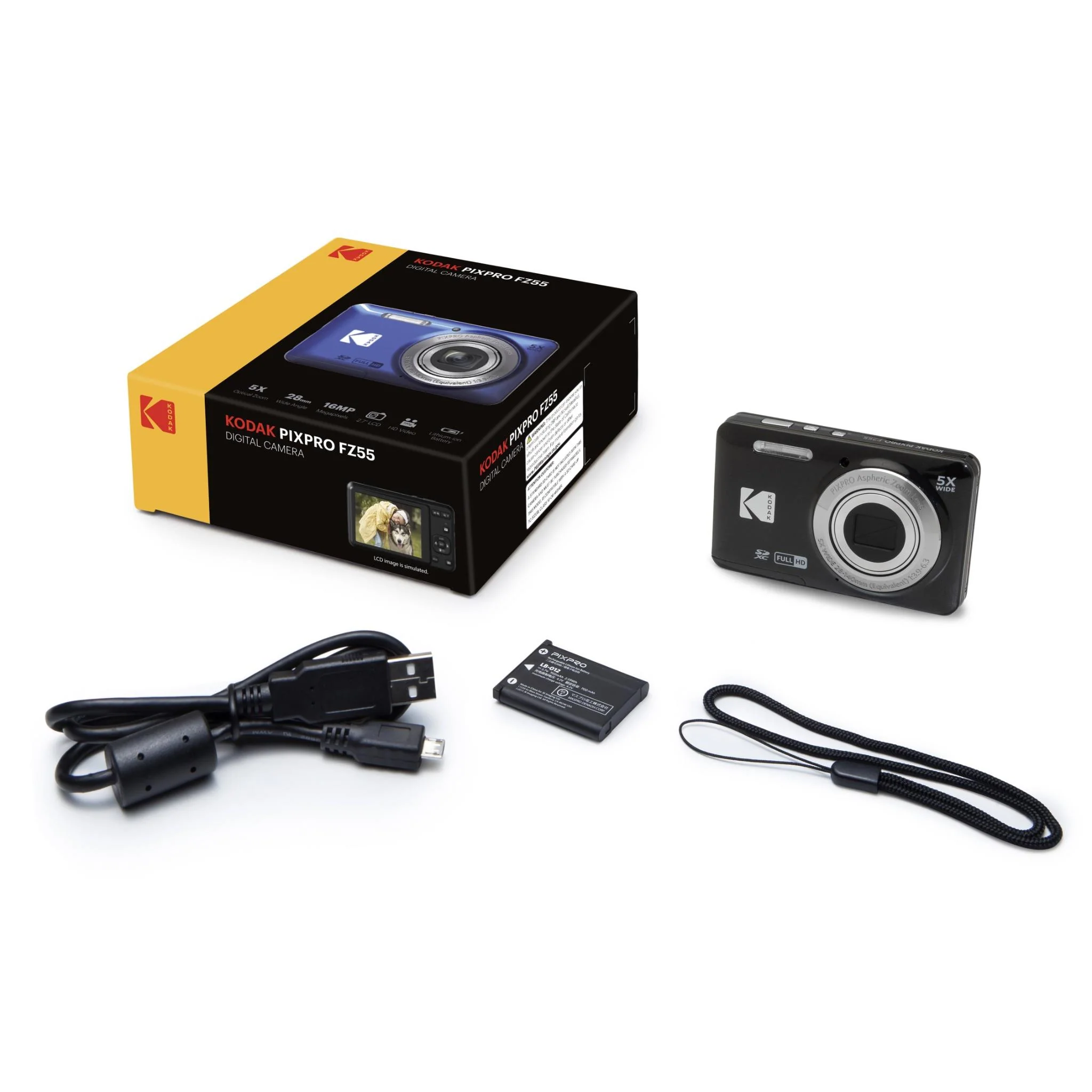 Kodak Pixpro FZ55 Digital Compact Camera (Black) - Image 13