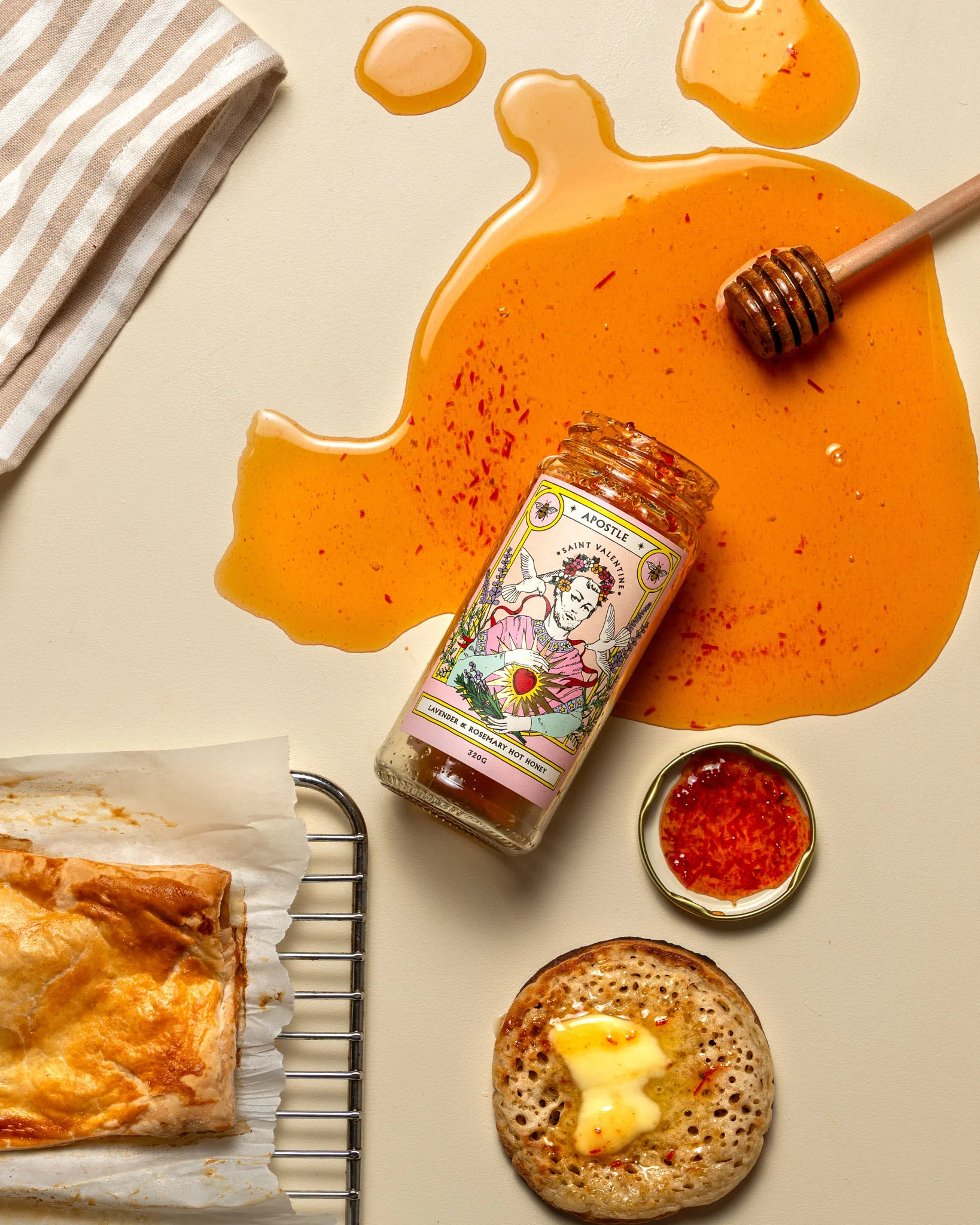 Lavender &rosemary Hot Honey 320g - Image 2