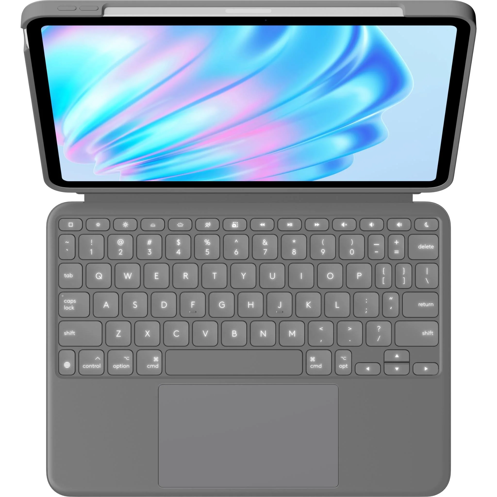 Logitech Combo Touch Keyboard Case for iPad Air 11" M2/5th/4th Gen (Oxford Grey) - Image 2