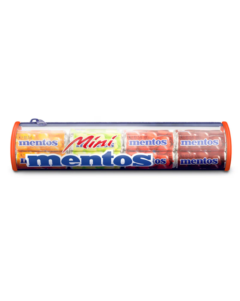 Mentos Pencil Case with Mini Mentos Rolls 168g | Tasko Sweets - Image 2
