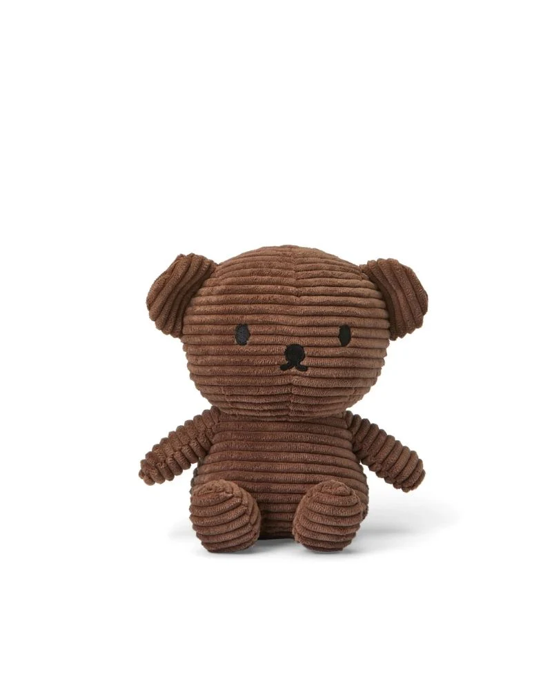 Miffy &amp; Friends Boris Bear Eco Corduroy Brown 17cm/7''
