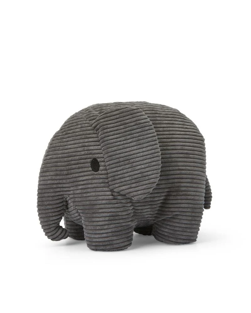 Miffy &amp; Friends Elephant Eco Corduroy Grey 23cm/9''