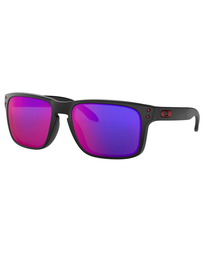 Oakley Holbrook OO9102 910236 55 - Matte Black / Positive Red Iridium - Image 2