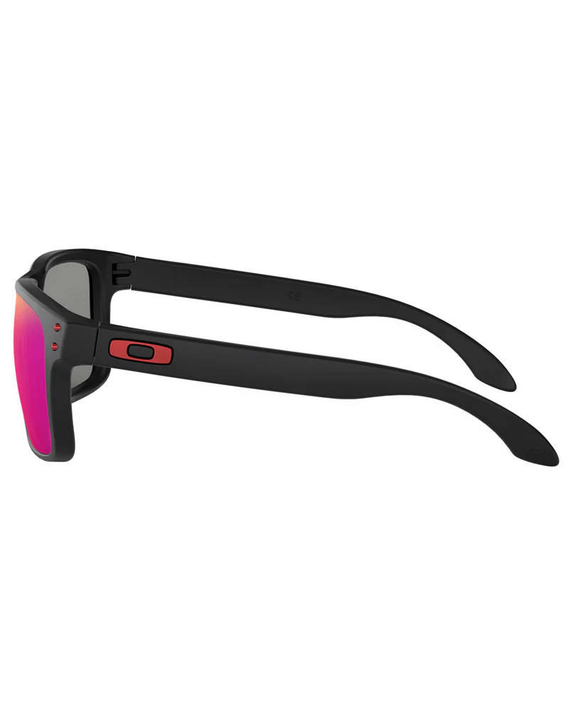 Oakley Holbrook OO9102 910236 55 - Matte Black / Positive Red Iridium - Image 3