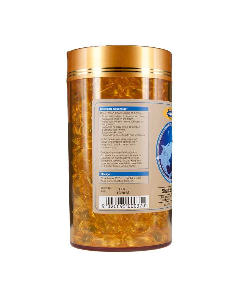 Ocean King Deep Ocean Shark Squalene 1000mg 366 Capsules - Image 3