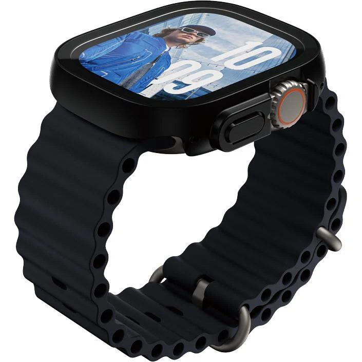 PanzerGlass Snappie Screen Protector for Apple Watch Ultra 1/2/3 49mm (Black) - Image 2