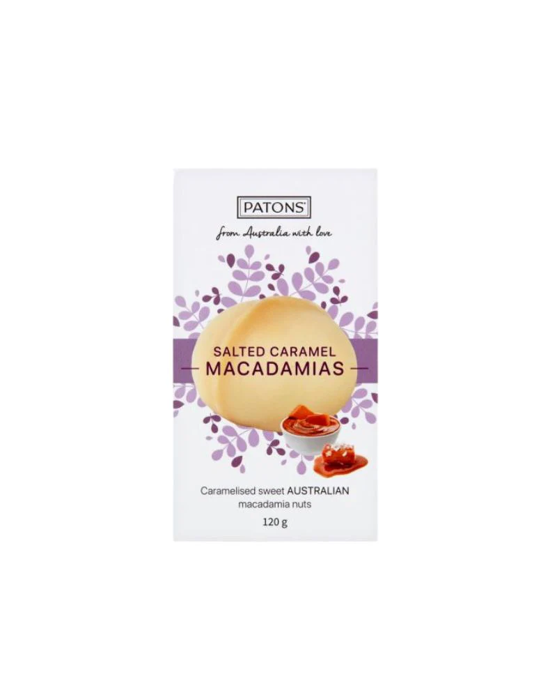 Patons Salted Caramel Macadamias Cannister 120g