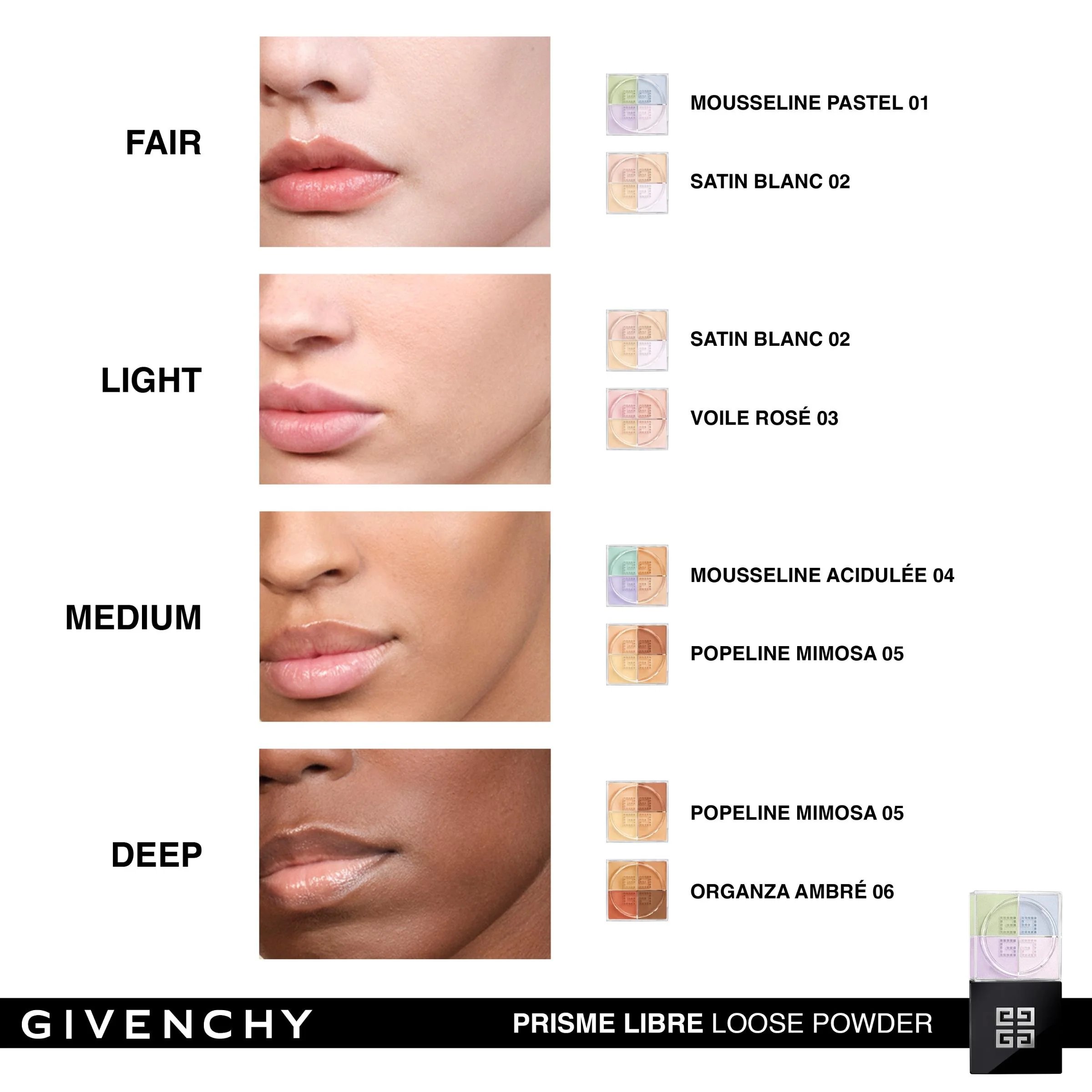 Prisme Libre Mini 4x0.75g N01 Mousseline Pastel 3g - Image 3