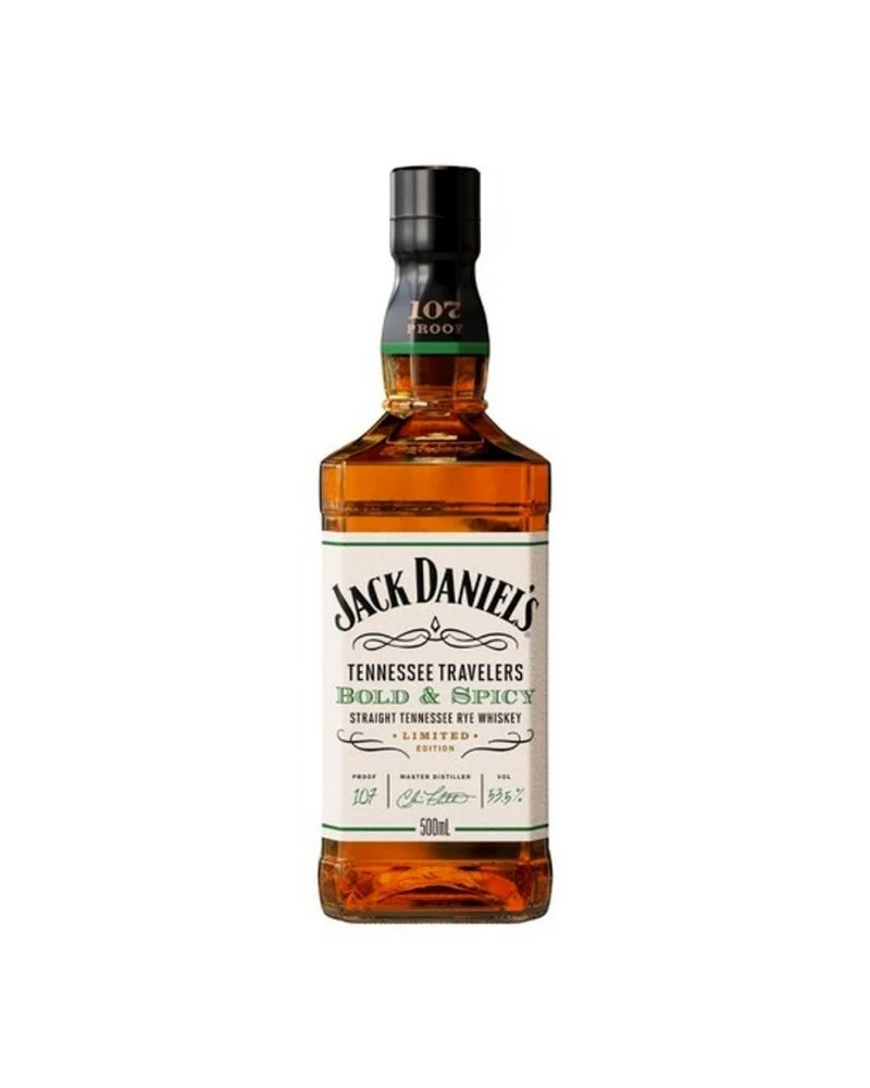 Jack Daniel’s Tennessee Travelers Bold &amp; Spicy Straight Tennessee Whiskey 500mL